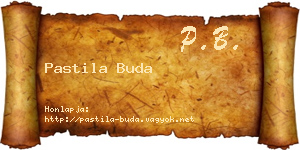 Pastila Buda névjegykártya